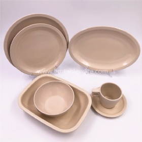 Promotional wholesale beige melamine tableware for Mexico market