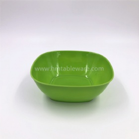 China healthy green color melamine square bowl for home using