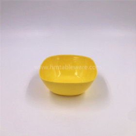 Unbreakable color melamine tableware plastic square salad bowl