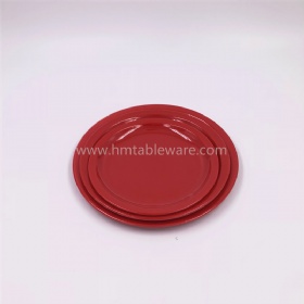 Promotional wholesale color melamine dinner plates food dishes