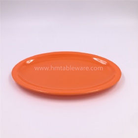 Hot selling color melamine oval dishes desert plates for home using