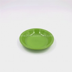 Restaurant top quality green color melamine soup plate wholesale