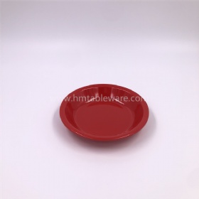 China healthy red color melamine deep plate for hotel restaurant