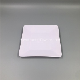 EU Standard white melamine square plate plastic dish