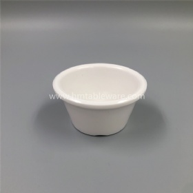 Best sale pure white plastic melamine small ramekin without printing