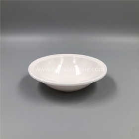 Hot selling pure white melamine small rim bowl for restaurant