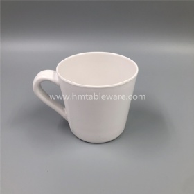 High quality white melamine handled mug plastic water cup