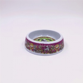 Hot sale custom printed melamine dog bowl plastic pet bowl