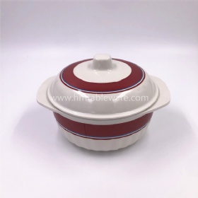 Factory direct supplier melamine wavy cover bowl for Africa