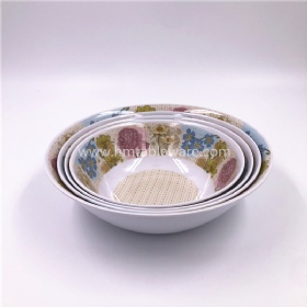 China healthy custom print melamine round bowls wholesale