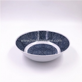 Hot selling melamine bowl plastic round salad bowl with design