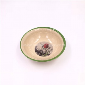 Factory supplier embossed melamine round bowl with design