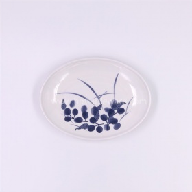 Home widely use custom melamine oval dinner plate fish dish