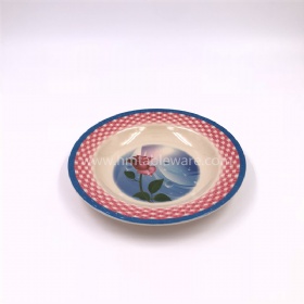 Cheap price melamine basketry soup plate for African market