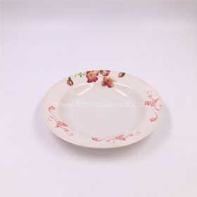 Daily use melamine salad dish plastic soup plate with cute design