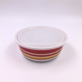 FDA food grade melamine storage bowls set with pvc lid