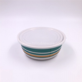 Home widely used plastic melamine food storage bowls set with cover