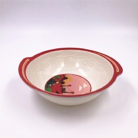 Fashionable widely use plastic tableware melamine fruit bowl for Asia