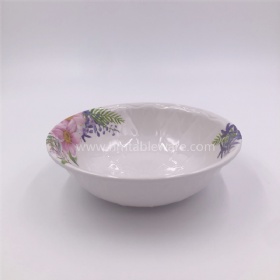 China healthy flower shaped melamine soup bowl