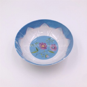 BPA free melamine flower bowls for outdoor home using