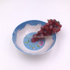 BPA free melamine flower bowls for outdoor home using