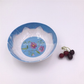 BPA free melamine flower bowls for outdoor home using