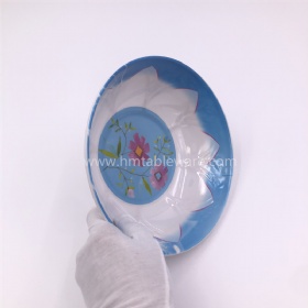BPA free melamine flower bowls for outdoor home using
