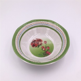 Best choice melamine embossed food bowl with beautiful print