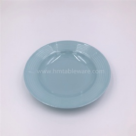 Food grade solid color melamine basketry soup plate for Africa