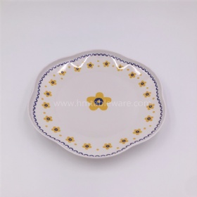 High quality plastic melamine dinner plate with beauty design