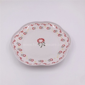 SGS standard custom printed melamine desert plate wholesale