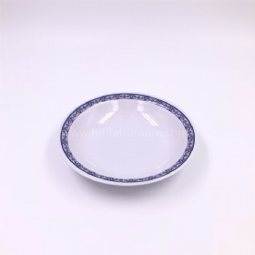 SGS standard melamine soup plate plastic salad dishes