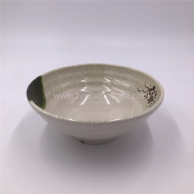 Food grade custom printed melamine ramen bowl with spoon