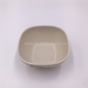Daily use melamine square rice bowl with custom print