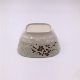 Daily use melamine square rice bowl with custom print