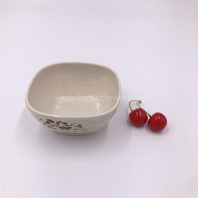Daily use melamine square rice bowl with custom print