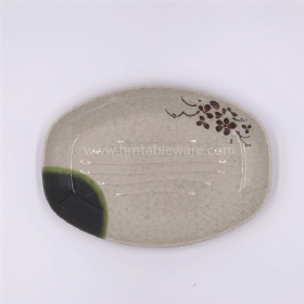 Chinese restaurant quality melamine oval dinner plate wholesale