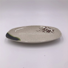 Chinese restaurant quality melamine oval dinner plate wholesale