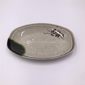 Chinese restaurant quality melamine oval dinner plate wholesale