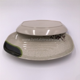 Chinese restaurant quality melamine oval dinner plate wholesale