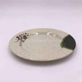BPA free melamine flat plate with Chinese traditional design