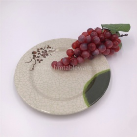 BPA free melamine flat plate with Chinese traditional design