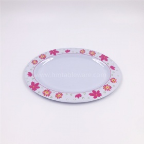 Fashionable widely use melamine dishware oval plate