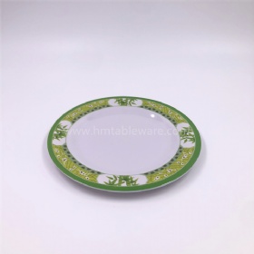 Different sizes melamine round plates with personal logo