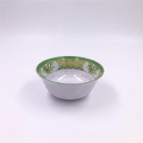 Restaurant good quality plastic melamine deep bowl wavy shaped bowl