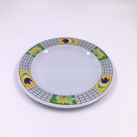 China healthy melamine ware round shaped melamine dinner plate