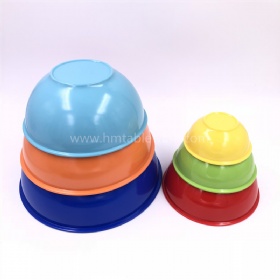 Best choice 6pcs colorful melamine mixing bowls set with PVC lid