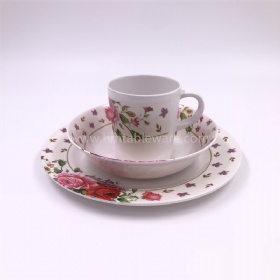 Daily use melamine dishware set include dish bowl mug