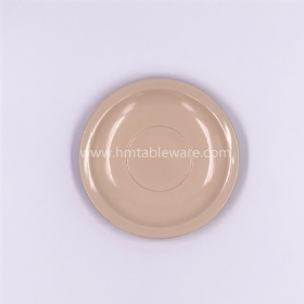 China healthy plastic melamine saucer in beige color